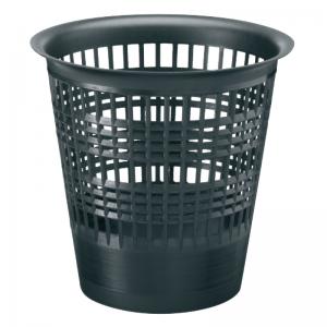 *Šiukšliadėžė, plastikinė, juoda, 12,5 l
