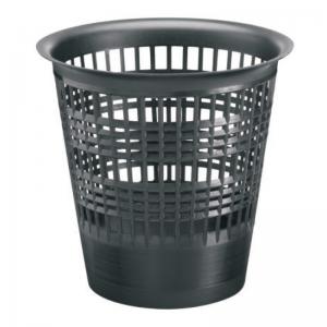 Šiukšlių dėžė Forpus 10l, juoda, plastikinė, su skylutėmis