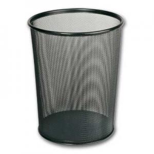 Kanceliarinė šiukšliadėžė Office Depot, 13l, metalinė, perforuota juodos spalvos