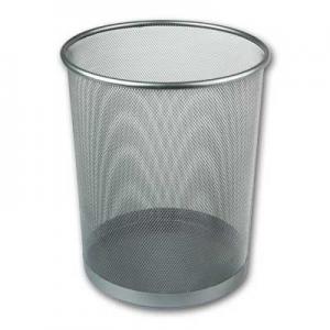 Kanceliarinė šiukšliadėžė Office Depot, 13l, metalinė, perforuota, sidabrinės spalvos