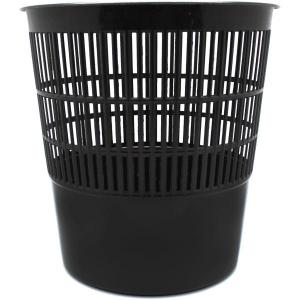 Šiukšliadėžė Attomex, perforuoto plastiko, 10 litrų, juodos spalvos