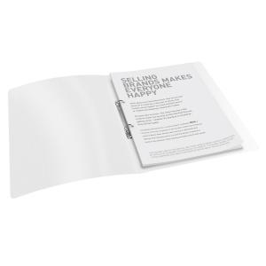 Žiedinis segtuvas Esselte Vivida PP, A4, 16mm, 2 žiedų, baltos spalvos