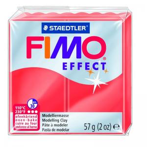 **Modelinas Fimo, 56g, skaidrios  raudonos spalvos