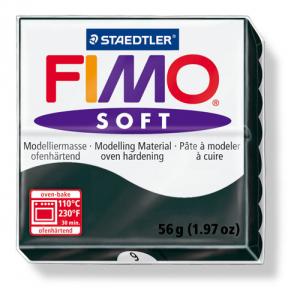 Modelinas Fimo, 56g, juodos spalvos