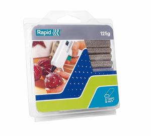 *Klijų lazdelės pistoletui Rapid Oval, 95mm, 125g, žydros/raudonos/žalios spalvos, pakuotėje 18 vnt.