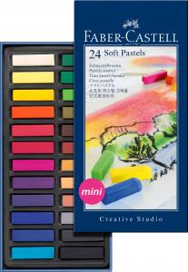 Pastelinės kreidelės Faber-Castell Mini Creative Studio, 24 spalvos