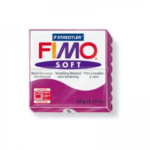 Modelinas Fimo, 56g, purpurinės spalvos