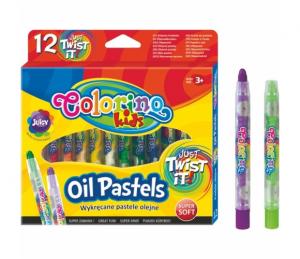 **Aliejinės kreidelės Colorino Kids, išsukamos, 12 spalvų