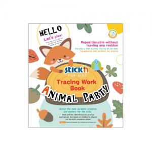 *Lipnūs lapeliai -spalvinimo knygelė StickN Animal Party