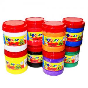 Plastilinas Amos iClay, 400g, kietėjantis ore, kibirėlyje, įvairių spalvų