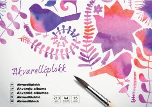 *Akvarelinis sąsiuvnis College, A4, 15 lapų, 210g