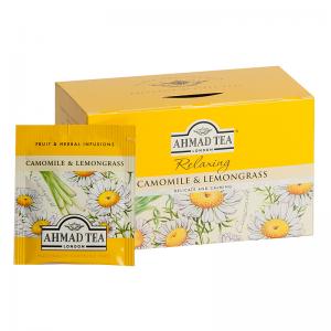 Žolelių arbata AHMAD CAMOMILE & LEMONGRASS 20 vokelių po 1,5g