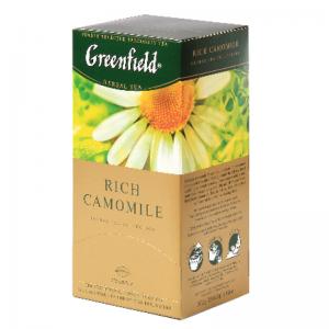 Arbata GREENFIELD RICH CAMOMILE, 25 pak., žolelių