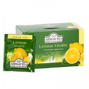 Arbata AHMAD ALU GREEN LEMON TEA, 20 vokelių su siūlu