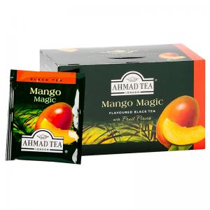 Arbata AHMAD ALU MANGO, vokeliuose 20 vnt po 2 g