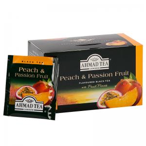 Arbata AHMAD ASLU FRUIT PEACH & PASSION, vokeliuose, 20 vnt. po 2 g