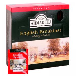 Arbata AHMAD Alu ENGLISH Breakfast, 100 x 2 g arbatos pakelių.