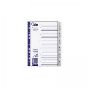 Plastikiniai skiriamieji lapai 1-6, A4, MAXI