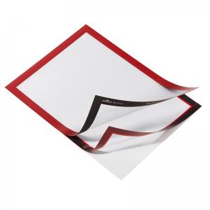 Rėmelis dokumentams DURABLE DURAFRAME® A4, 2 vnt./pak., raudonas