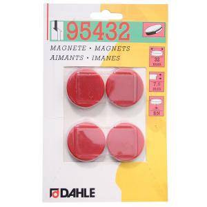 Magnetai Dahle, 32mm, 4vnt., raudonos spalvos