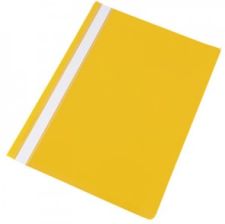 Segtuvėlis skaidriu viršeliu PP A4 geltonas