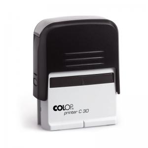 COLOP korpusas PRINTER C30 juodos spalvos korpusas, mėlyna pagalvėlė
