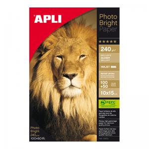 Foto popierius APLI BRIGHT PRO, 10 x 15 cm, 240 g/m2, 150 lapų