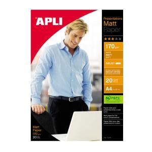 Foto popierius APLI MATT PAPER, A4, 170 g/m2, 20 lapų
