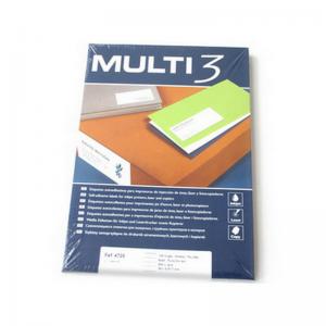 N Lipnios etiketės MULTI-3, 63,5 x 72 mm, A4, 100 lapų, balta