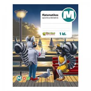 Formulių sąsiuvinis pradinukams REALISTER, matematika 1 klasei, 14 lapų, langeliais, B5