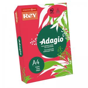 Spalvotas popierius REY ADAGIO 22, A4, 80 g/m2, 500 lapų, raudona