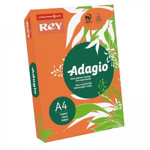 Spalvotas popierius REY ADAGIO 21, A4, 80 g/m2, 500 lapų, oranžinė