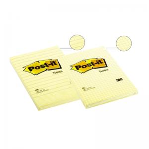 Lipnūs lapeliai Post-it, 102x152mm, linijomis