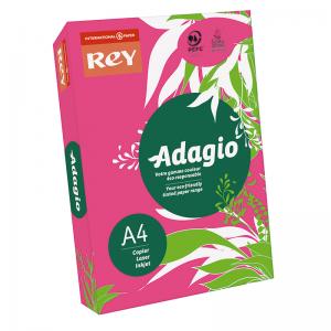 Spalvotas popierius REY ADAGIO 23, A4, 80 g/m2, 500 lapų, fuksijų rožinė
