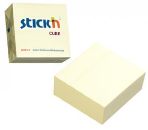 Lipnūs lapeliai Stick´N 21072, 76x76mm, 400 lapelių, geltonos spalvos