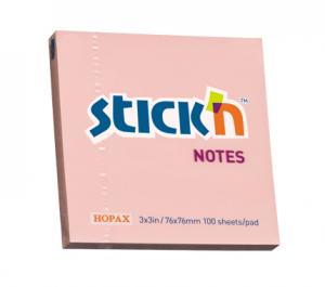 Lipnūs lapeliai Stick´N 21148, 76x76mm, 100 lapelių, rožinės spalvos
