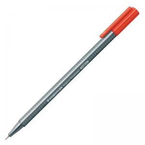 Vienkartinis rašiklis STAEDTLER TRIPLUS FINELINER 334, 0,3 mm, raudona