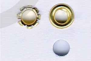 Kniedės Kangaro BEP-20, 4 mm, žalvarinės, 30 lapų, 250 vnt.