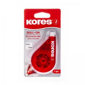 Korekcinė juostelė KORES ROLL ON RED, 4,2 mm x 15 m