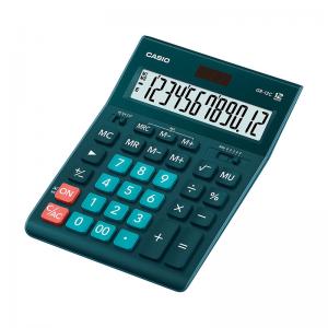 Stalinis skaičiuotuvas CASIO GR-12C, 155 x 209 x 35 mm, jūros žalia sp.