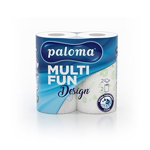 Popierinis rankšluostis PALOMA dekoruotas, 2 vnt.
