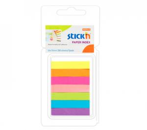 Popieriniai žymekliai Stick´N 21618, 50x10mm, 7 neoninės spalvos po 40vnt., blisteryje