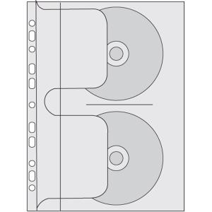 CD-DVD įmautės 2 CD A4