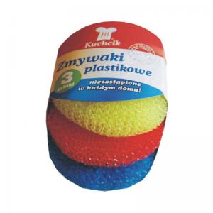 Plastikinis puodų šveitiklis KUCHCIK, 3 vnt./pak.