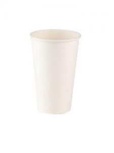 Vienkartiniai puodeliai, popieriniai, balti, 236 ml, D 80 mm, 50 vnt.