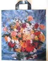 Pirkinių maišeliai, su rankenėlėmis, 39 x 45 cm, 40 mk, LDPE, 50 vnt.