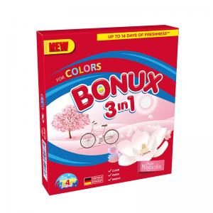 Skalbimo milteliai BONUX Color Pure Magnolia, 4 skalb./300g.