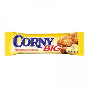 Javainių batonėlis CORNY BIG, bananų ir šokolado, 50 g