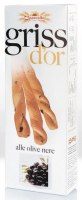 Duonos lazdelės GRISS D'OR, su juodosiomis alyvuogėmis, 100 g