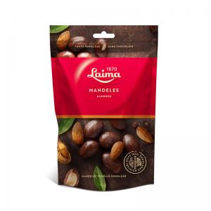 Migdolai juodame šokolade LAIMA, 140 g
